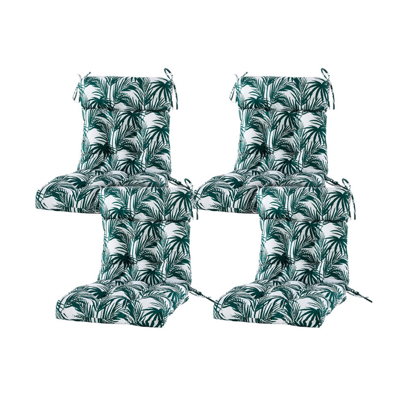 Outdoor 4'' Seat / Back Cushion, Green
