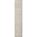 Hand Knotted Area Rug in Ivory And Grey
