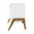 Gales 49" Mid-Century Modern Solid Wood Sideboard with 4 Shelves in White-450019574
