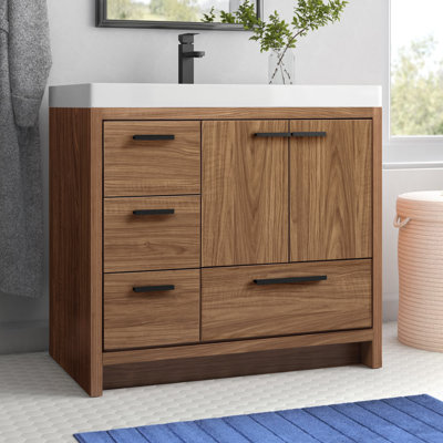 Southmead 36'' Single Bathroom Vanity with Resin Top