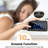 No Style Digital Mechanical Tabletop Clock with Alarm in Black