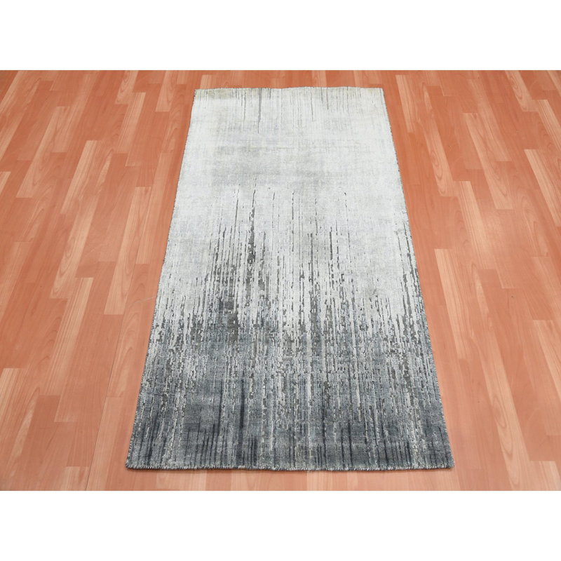 Viraaj One-of-a-Kind Rectangle 3'0" X 5'3" New Age Area Rug in Grey