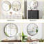 Miroir mural rond, miroir circulaire en métal pour salle de bain, chambre à coucher et entrée, décor rustique moderne, miroir de meuble-lavabo mural robuste pour le salon, le couloir et la maison-1364383963-1364383909