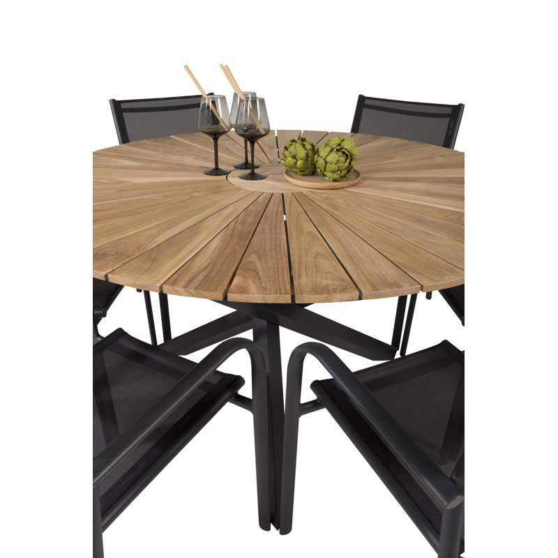 Anoki 6 - Person Patio Dining Set with Round Table