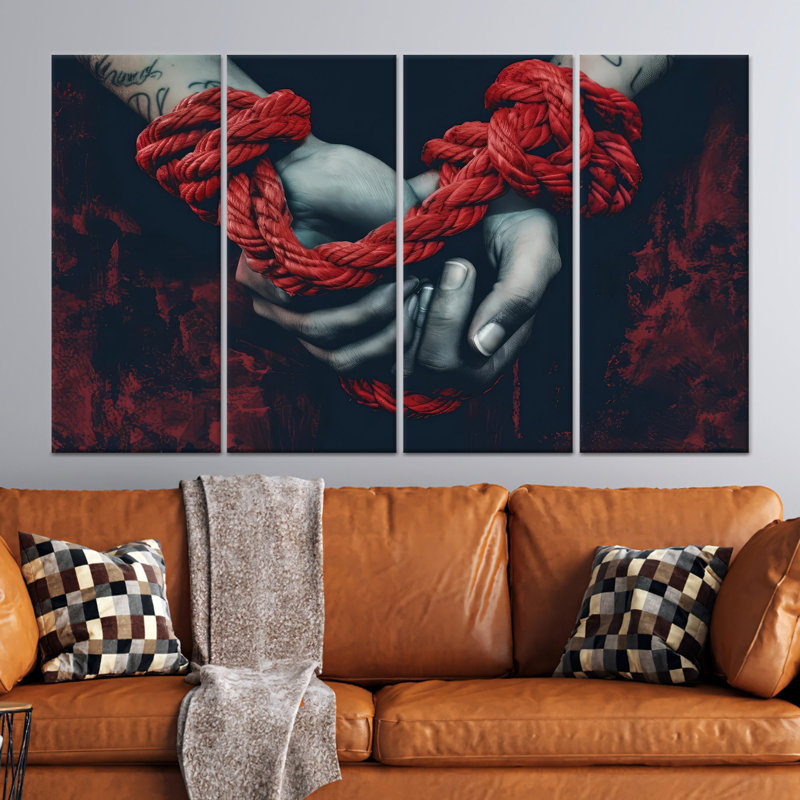 Impression sur toile: «Love Knot», impression sur toile 4P, 43,3 po H x 78,7 po l