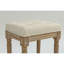 Petit banc rembourré, banc carré rembourré avec repose-pieds rustique, tabourets de coiffeuse pour la chambre à coucher