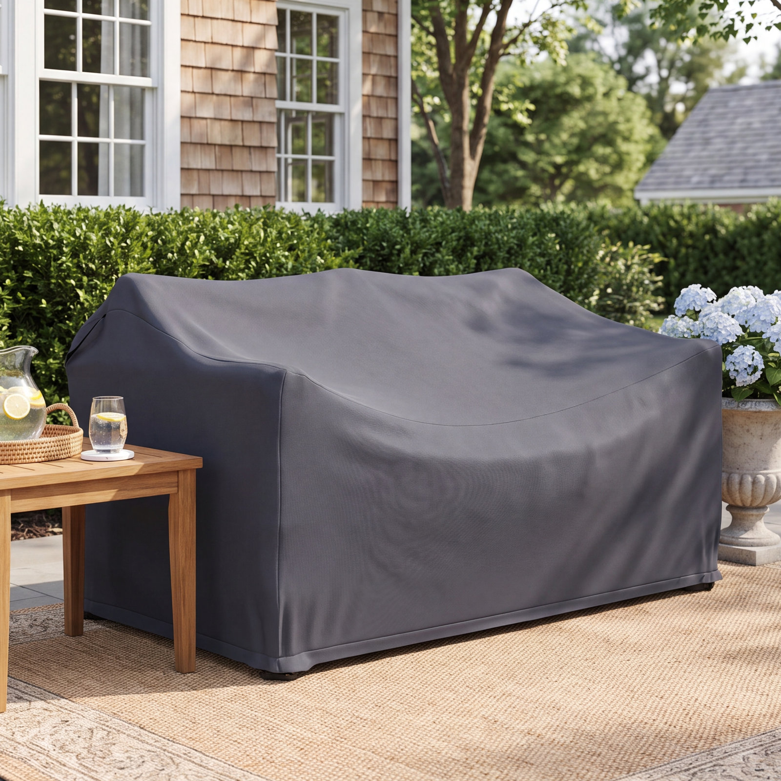 50" All-Weather Wicker Loveseat Cover