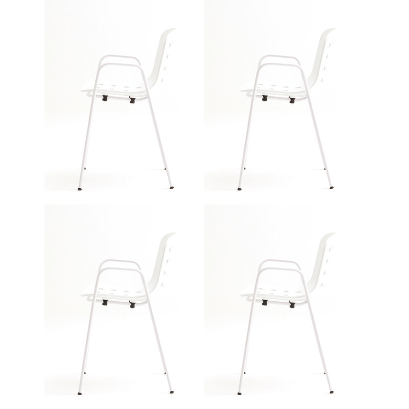 Holi Perforated Armchair, White