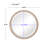 Ashburg Engineered Wood Round Wall Mirror