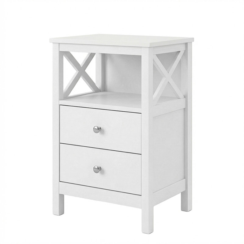 40cm W Manufactured Wood Bedside Table