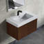 Lavabo de salle de bain rectangulaire encastré avec trop-plein 30 po. Dowell-69049723