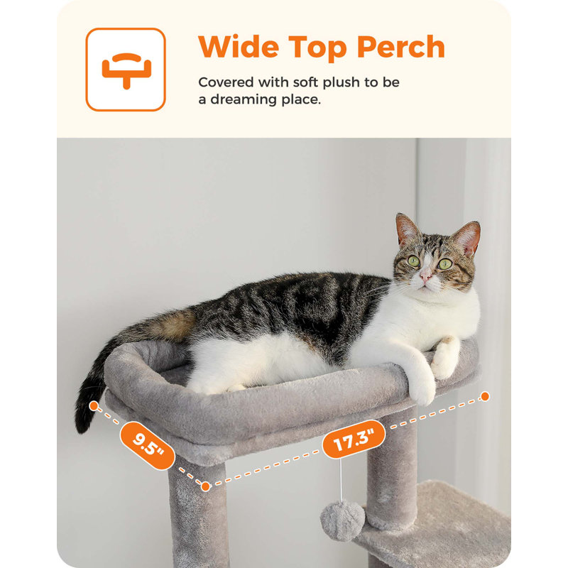 Arbre à chat 55 po Sisal, Gris