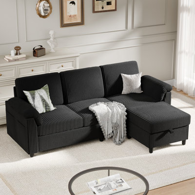 79'' Upholstered Sofa With Ottoman