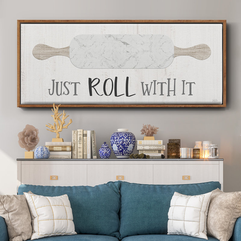 «Roll With It», toile encadrée
