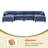Redenius U-shape Boucle Upholstered Sectional Sofa With Armrest-107084688