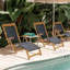 Narmada Outdoor Teak Chaise Lounge-595641221