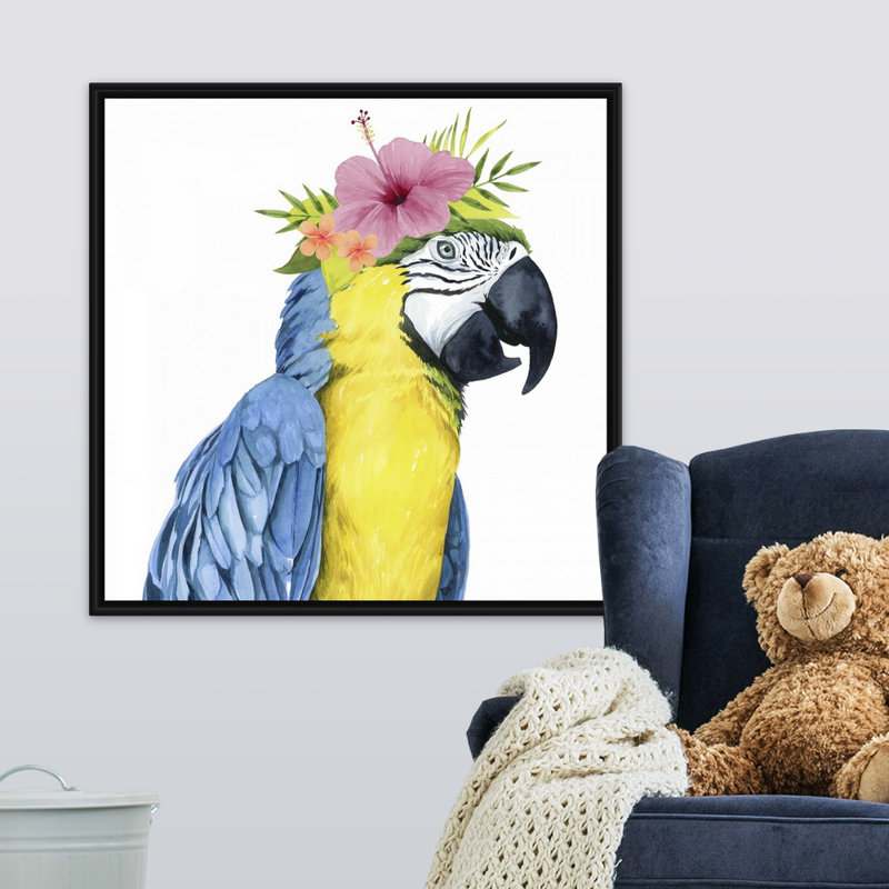 Art sur toile tropical halo ii Sickles, H 30 po x l 30 po x P 1,75 po, Cadre flottant noir