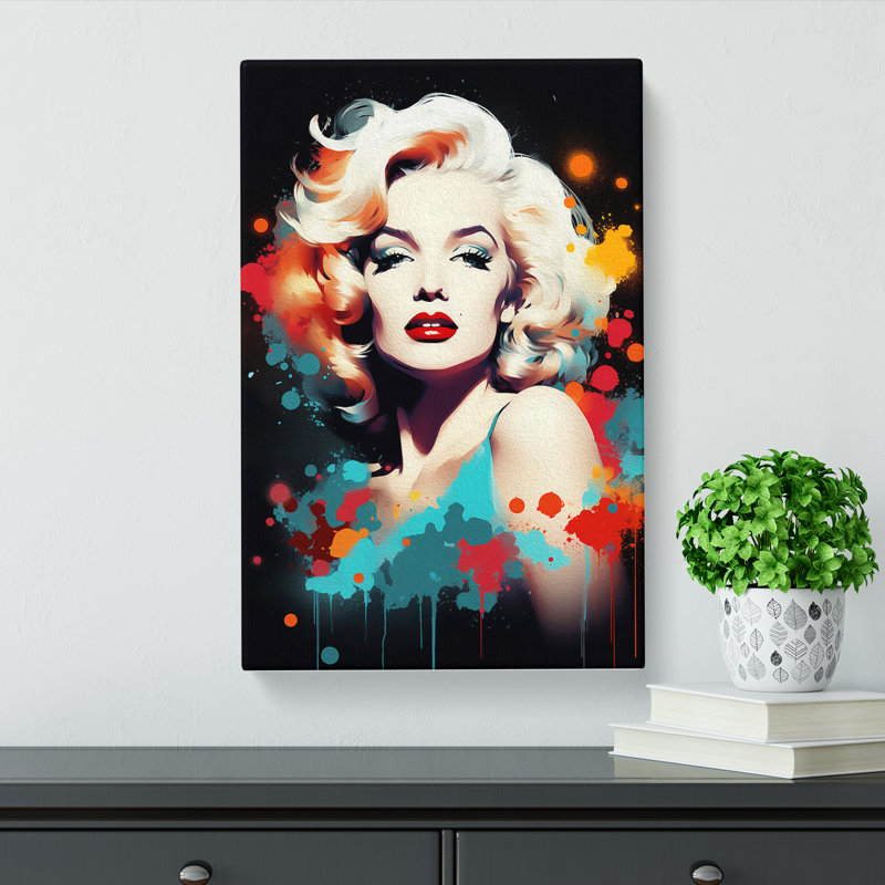 Marilyn Monroe Modern - Wrapped Canvas, 76cm H x 50cm W x 3cm D