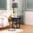 Madison 56 in. Modern LED Bedside Table Lamp with Fabric Drum Shade and Built-In USB Port