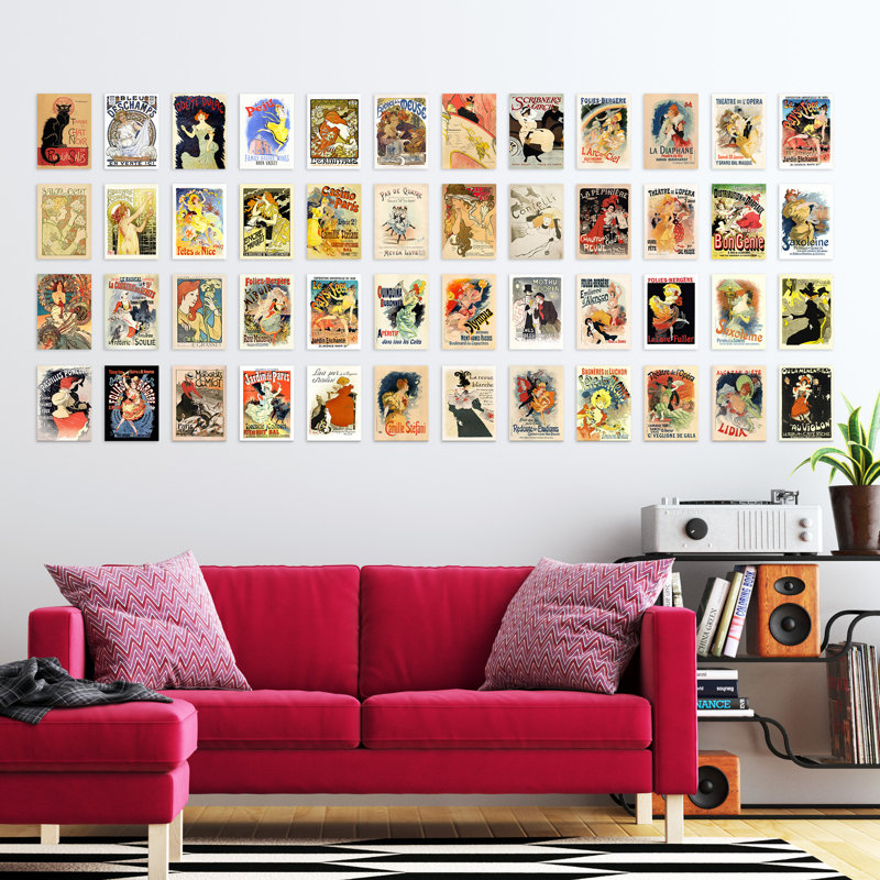 Old French Advertising Aesthetic - 50 Piece No Frame Print