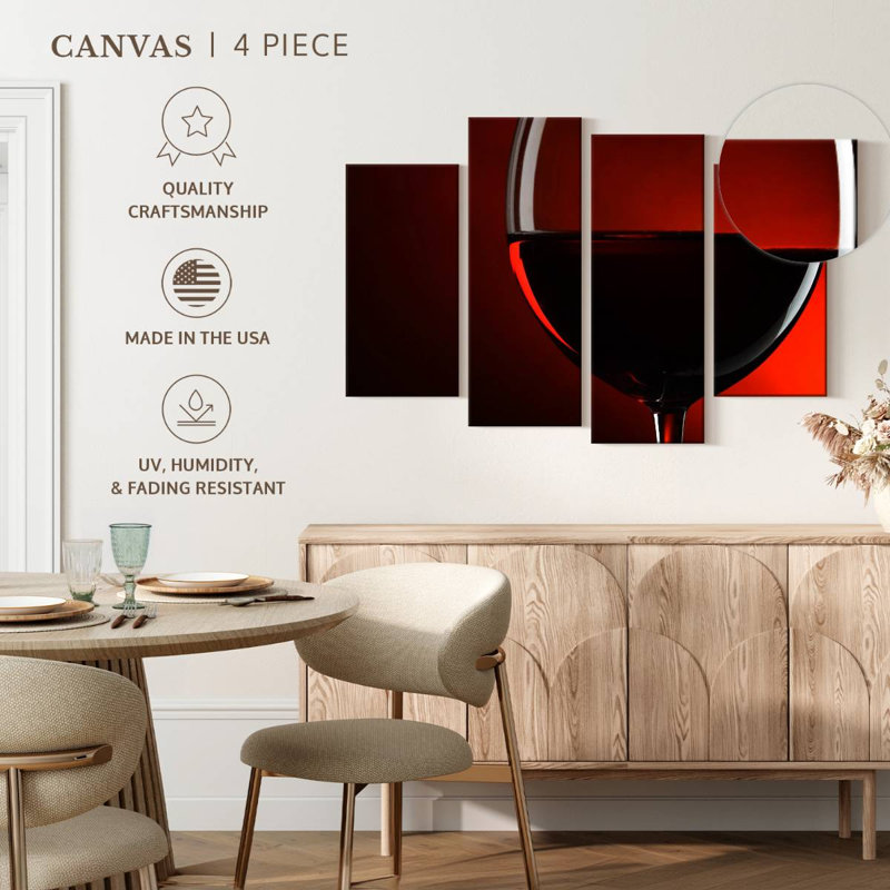 Silhouette de verre à vin rouge Yarlin, H 48 po x l 75 po