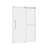 56-60＂W X 75＂H Single Sliding Frameless Shower Door With 1/4＂Tempered Glass, Soft-Close & Sgcc-Certified-116543562