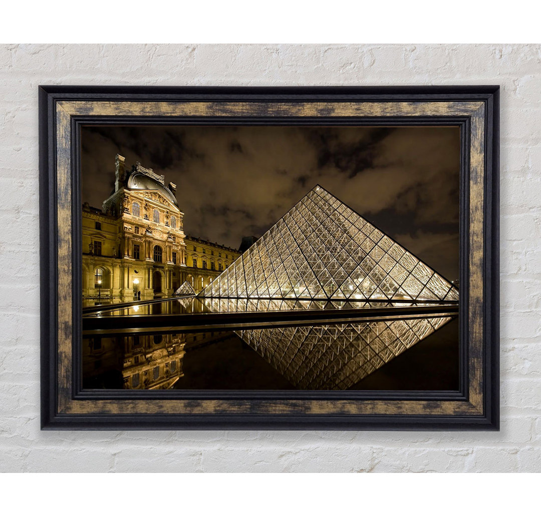 Louvre Museum Paris Frankreich - Einzelner Bilderrahmen Kunstdrucke