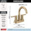 Nicoli Centerset Bathroom Faucet, 2-Handle Bathroom Sink Faucet