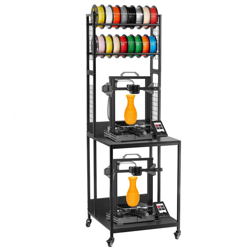 Support pour imprimante 3D à 3 niveaux avec support de rangement pour imprimante 3D