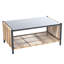 2 coussins d'extérieur gris et table - Pe, pour utilisation de jardin imperméable