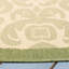 Tapis naturel / olive d'intérieure/extérieure à motif floral Herefordshire-20794533