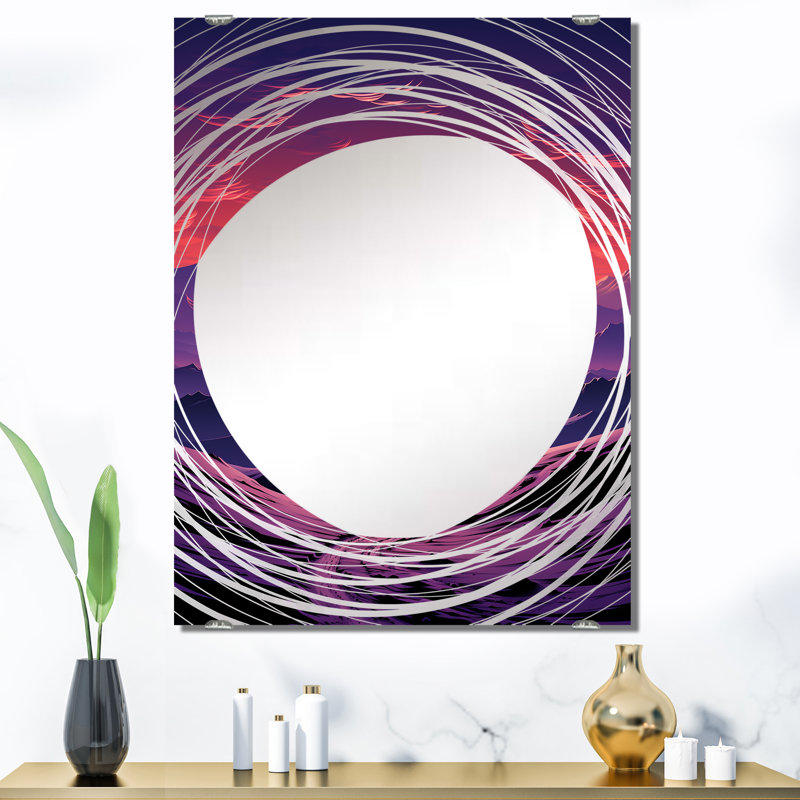 Améthyste Desert Sands Journey I - Miroir rectangulaire, 40 po x 30 po