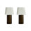 Paire de lampes de table en mÃ©tal Arvid de 22 po au design ovale inversÃ©
