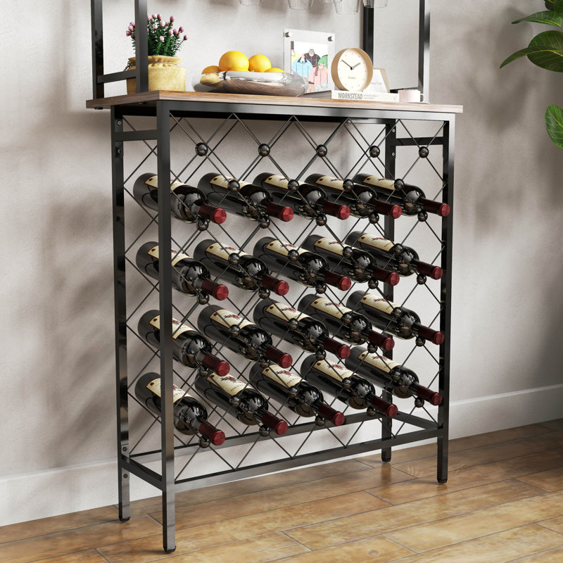 Industrial Wine Rack Bar Table,Wine Rack