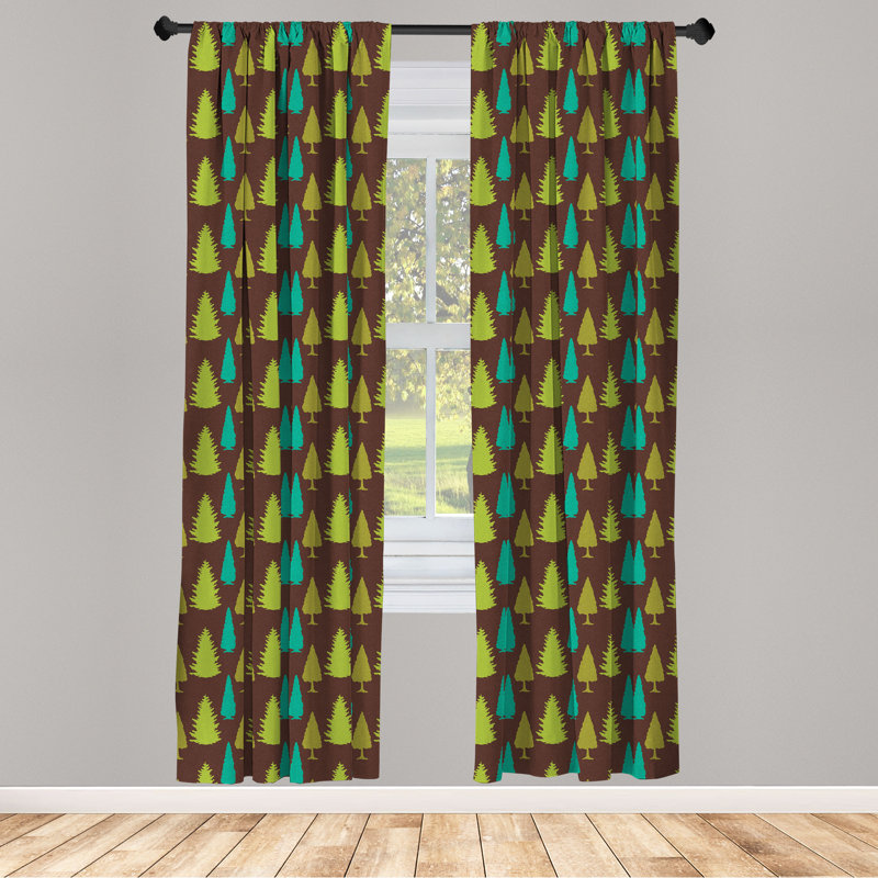 Rideaux 4 panneaux East Urban Home, L 56 po x L 63 po