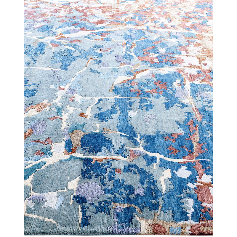 Overdyed One-of-a-Kind 8' 1" X 10' 3" Hand Knotted Area Rug