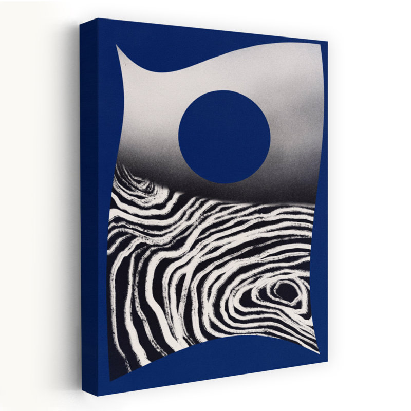 Art contemporain, paysage zébré moderne minimaliste abstrait, H 24 po x l 16 po