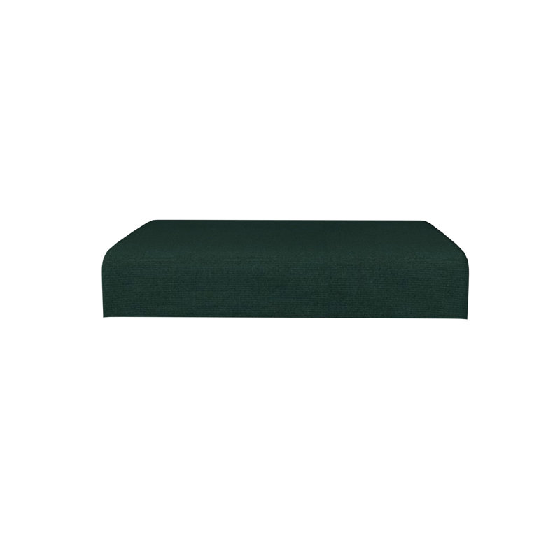 Coussin de repose-pieds de patio intérieur / extérieur, Sunbrella vert foncé