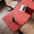 Red Free Form Solid Wood+Barenia desk-237470950