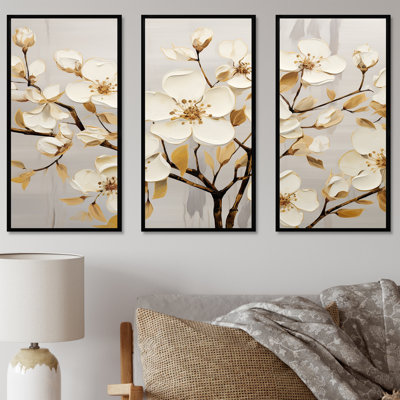 Ensemble d'art sur toile Dogwood