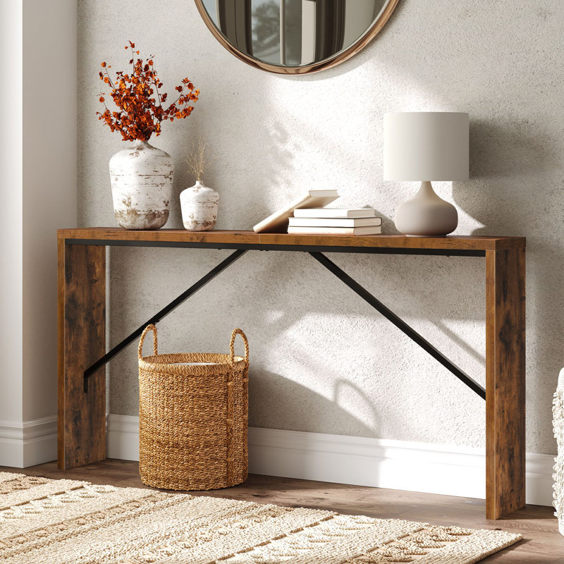 Console Ademara, Blanc, 31.5" H x 62.2" W x 9.1" D