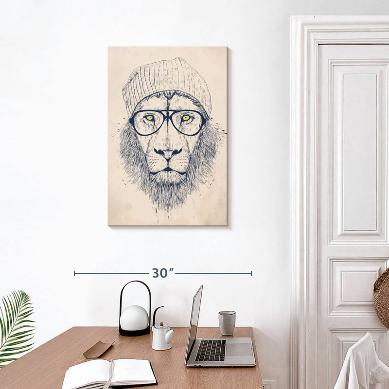 Lion tendance, H 30 po x l 20 po