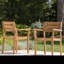 Fauteuil d'extérieur en bois d'acacia pour la cour, la piscine et le jardin-993797191