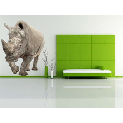 Décalcomanie murale rhinoceros
