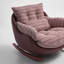 Chaise berçante confortable et ergonomique