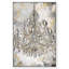«Fashion and Glam Calligraphy Chandelier» - Impression sur toile-50590028-50590033
