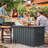 Domi Louvered Deck Box 200 Gallons Water Resistant Lockable with Wheels-92697765