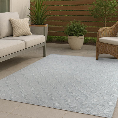 Rolling Humps Non-Slip Outdoor Rug