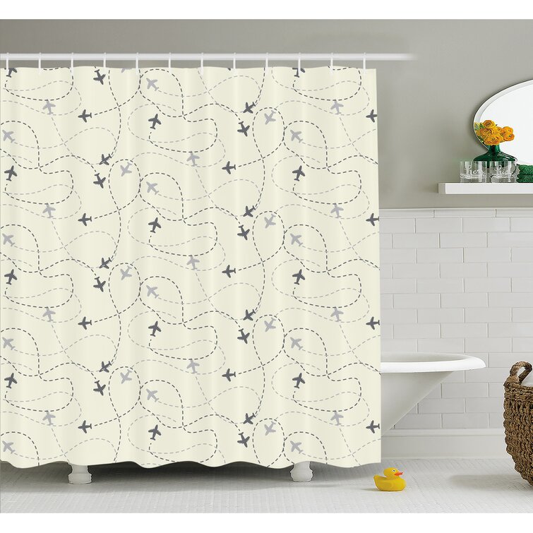 Ambesonne Shower Curtain with Hooks Included