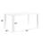 Zabil Rectangle Dining Table in White High Gloss
